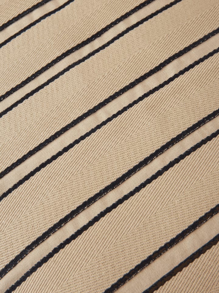 Twill coussin cylindrique bolster, Cashmere-black Ferm Living