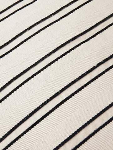 Twill coussin cylindrique bolster - Off-white-black - Ferm Living