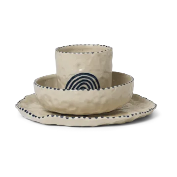 Vaisselle Naive 3 pièces - Deep blue - Ferm Living