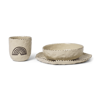 Vaisselle Naive 3 pièces - Red brown - Ferm Living