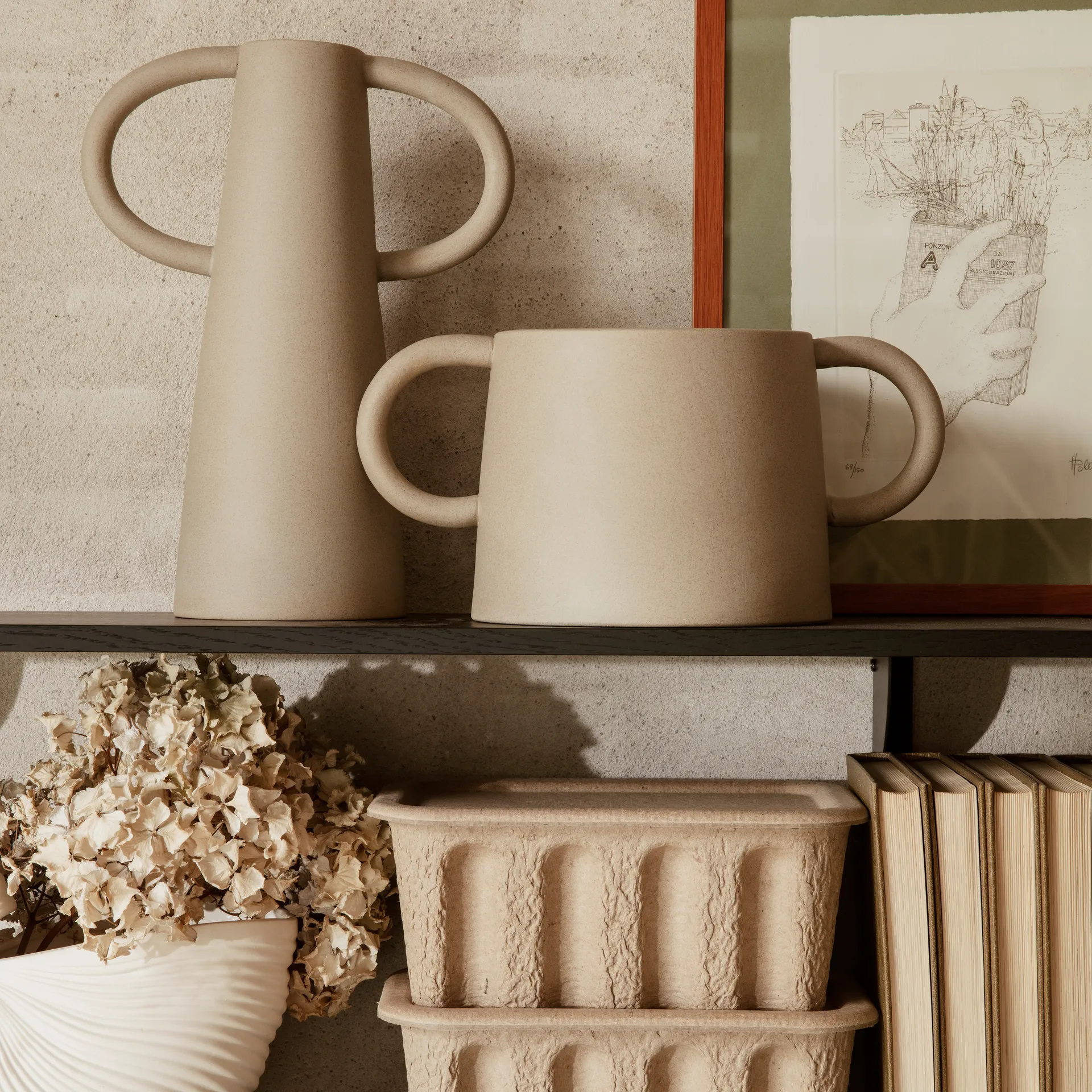 Vase Anse, Natural Ferm Living