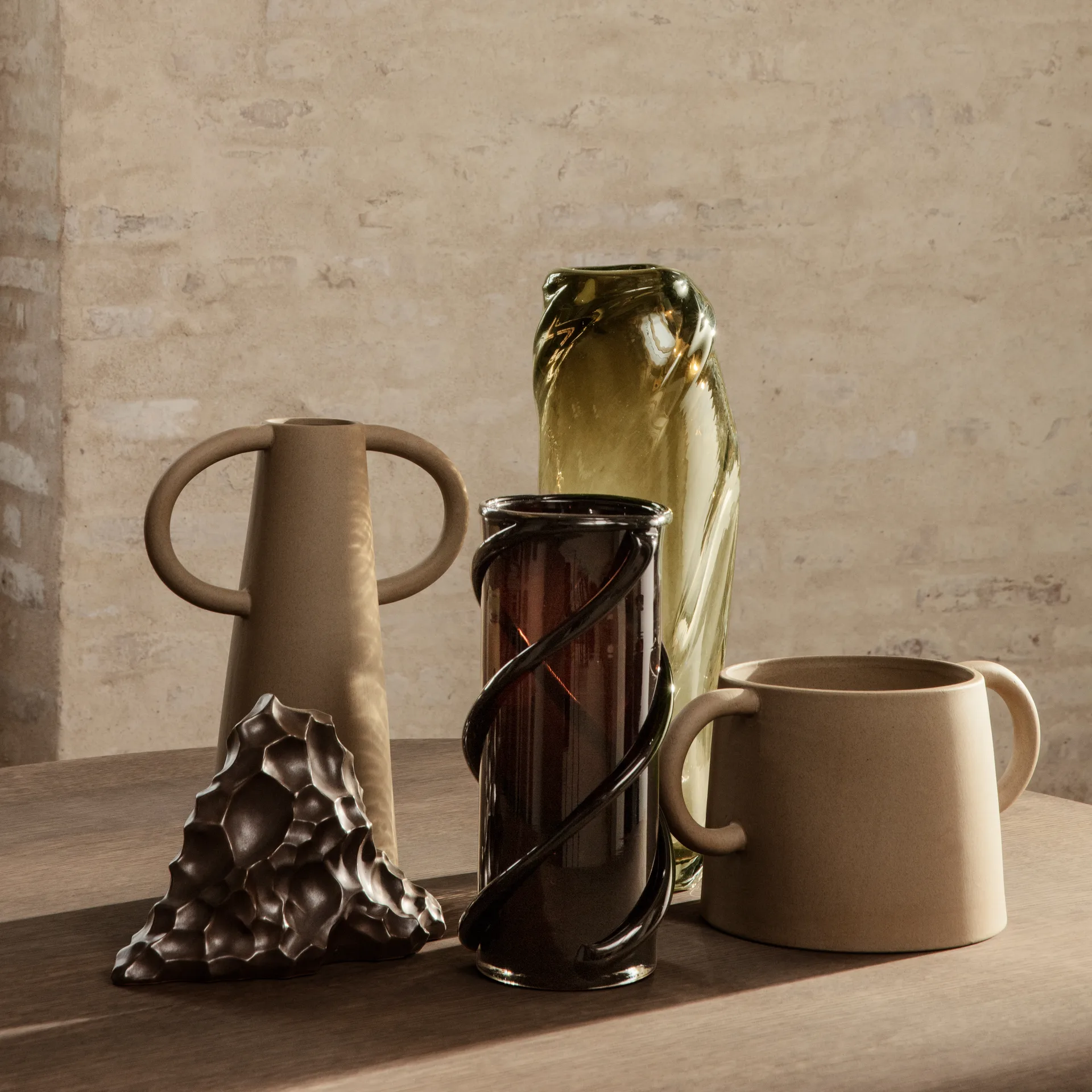 Vase Anse, Natural Ferm Living