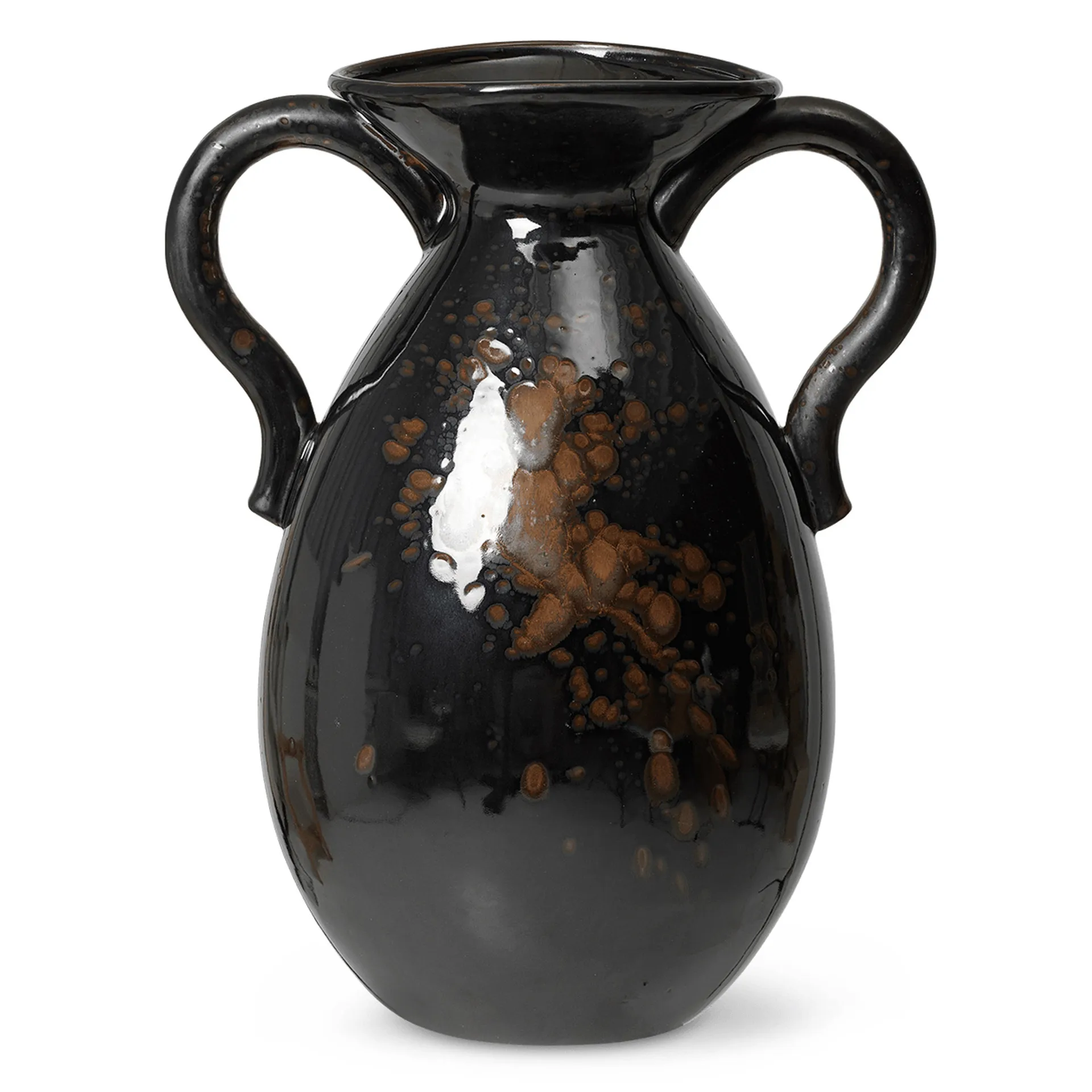 Vase de sol Verso 49 cm, Noir-marron Ferm Living
