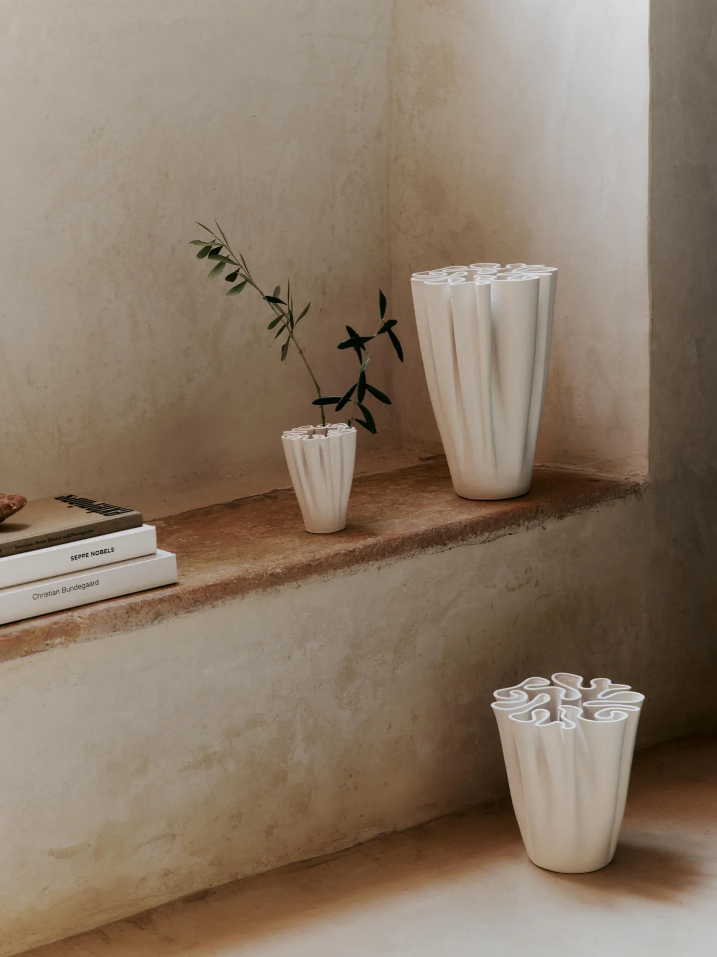 Vase Dedali 18 cm, Off-white Ferm Living