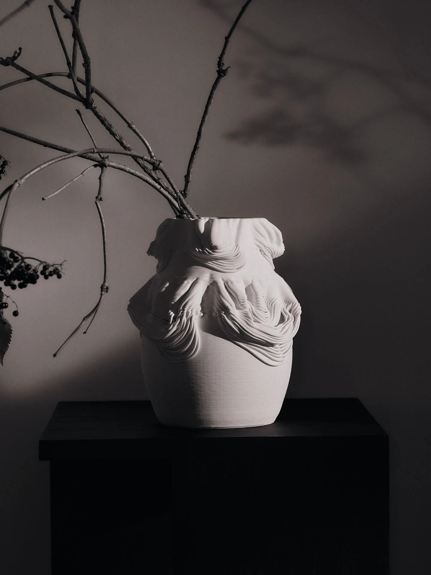 Vase Drisca 23 cm, Off-white Ferm Living