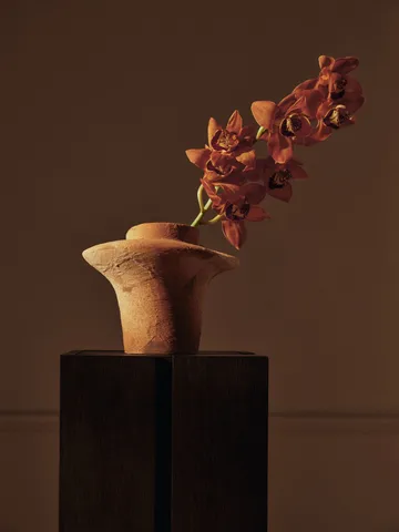 Vase Evio - Burnt umber, Ø25x22 cm - Ferm Living