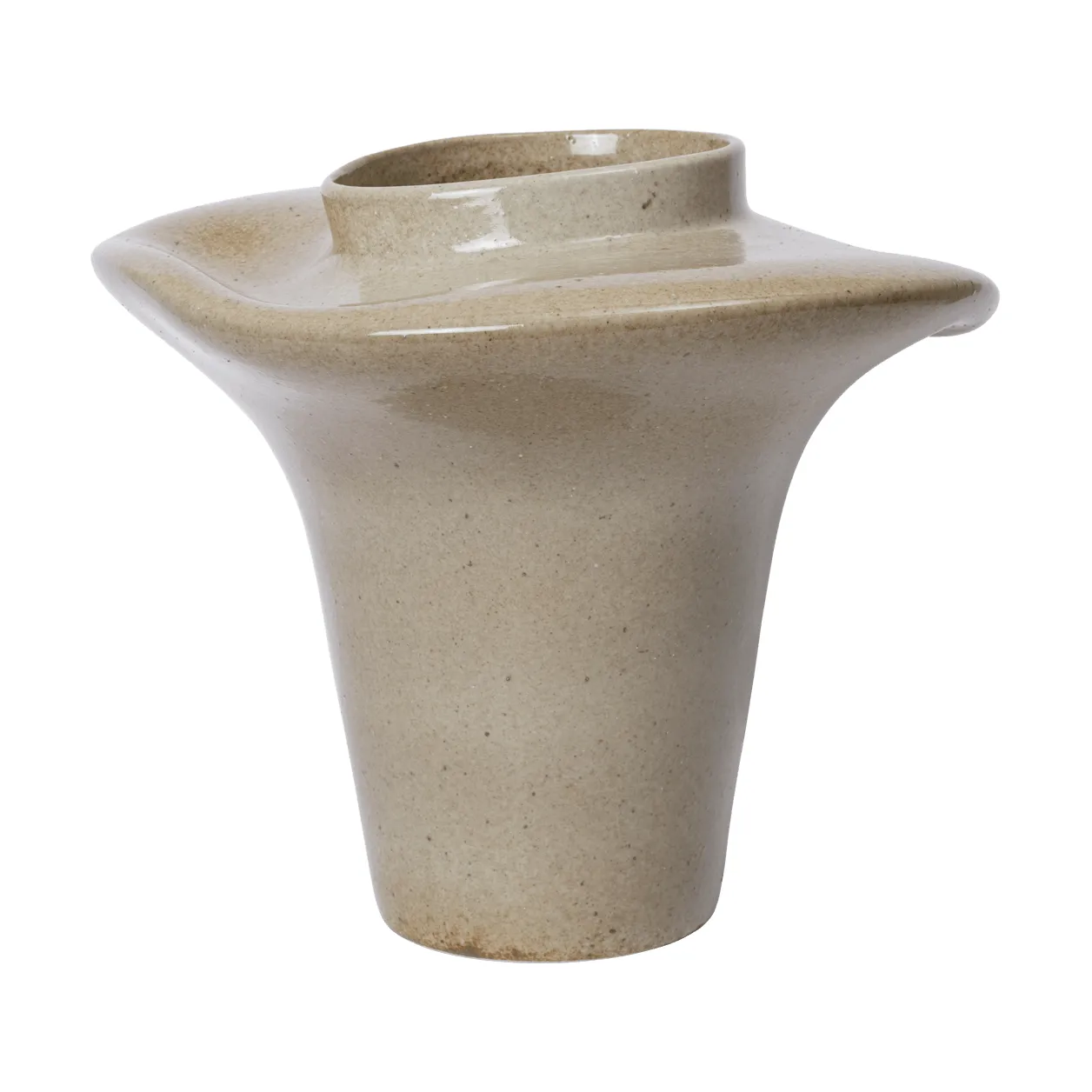 Vase Evio, Vert orme, Ø35x53 cm Ferm Living