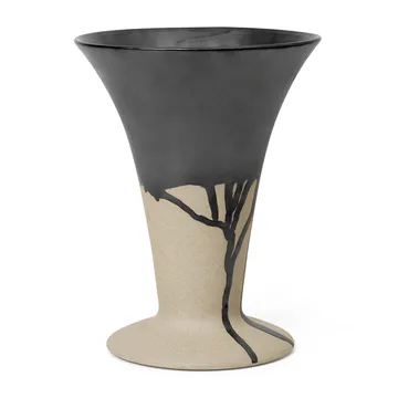 Vase Flores 23 cm - Sand-black - Ferm Living