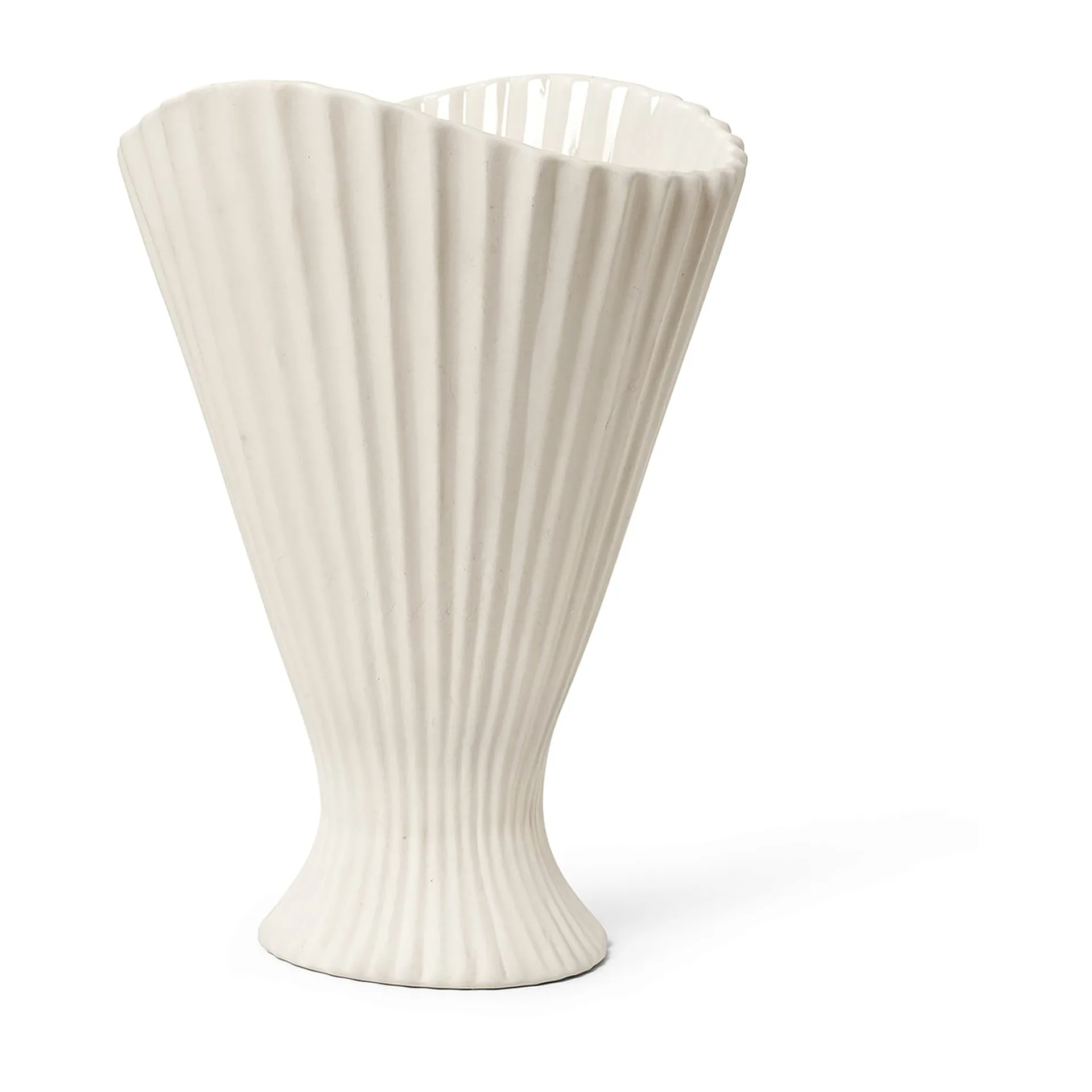 Vase Fountain 30,5cm, blanc cassé Ferm Living