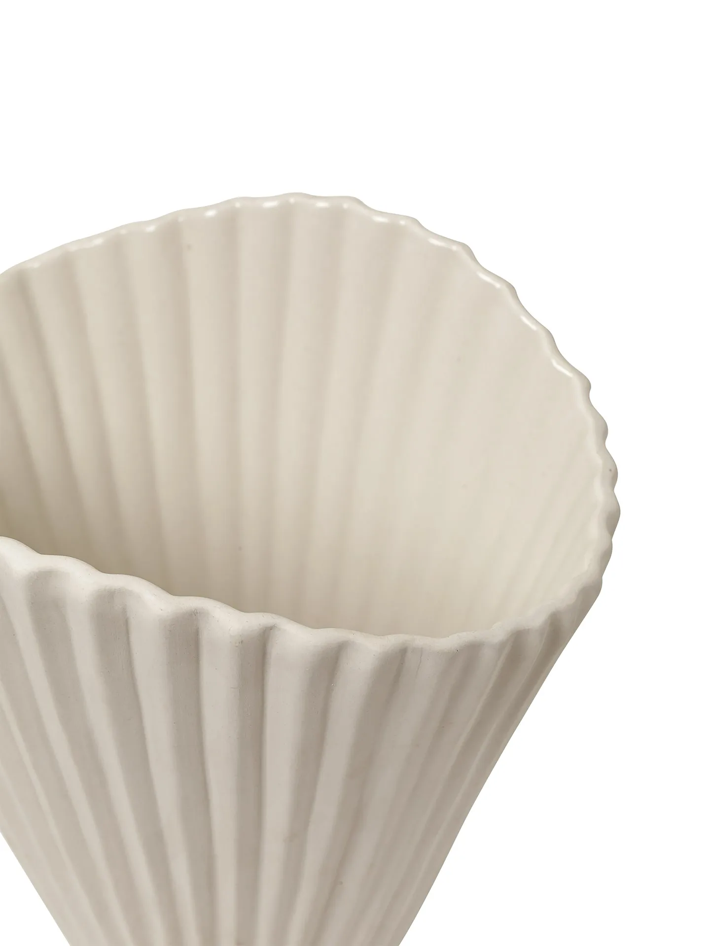 Vase Fountain 30,5cm, blanc cassé Ferm Living