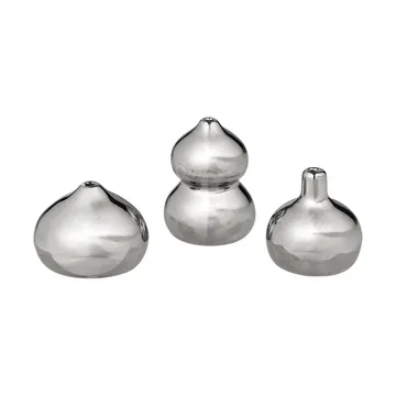 Vase Komo Mini lot de 3 - Argent - Ferm Living