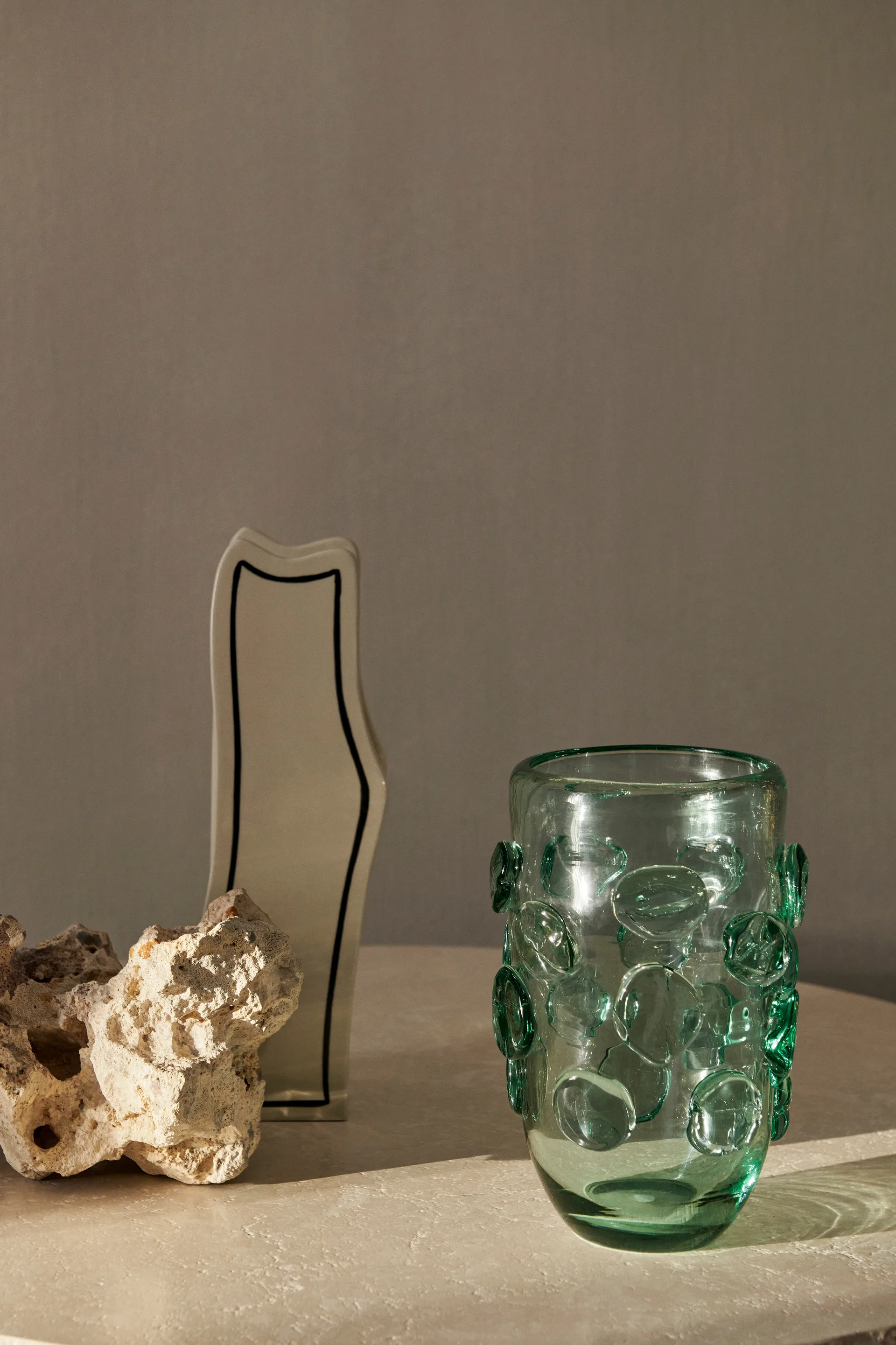 Vase Lump Ø 17x25 cm, Recycled clear Ferm Living