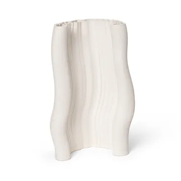 Vase Moire 19x30 cm - Blanc cassé - Ferm Living