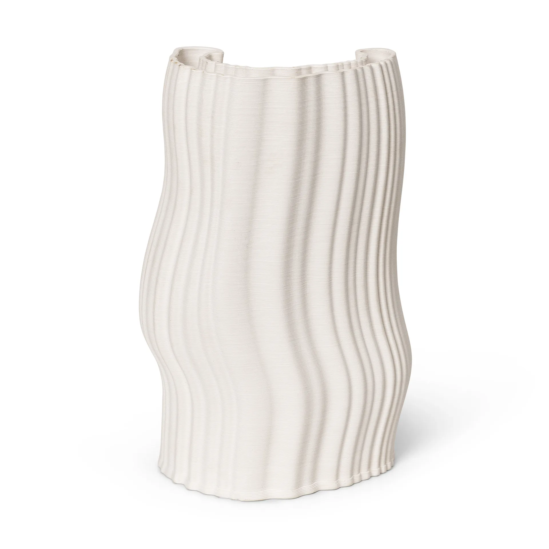 Vase Moire 19x30 cm, Blanc cassé Ferm Living