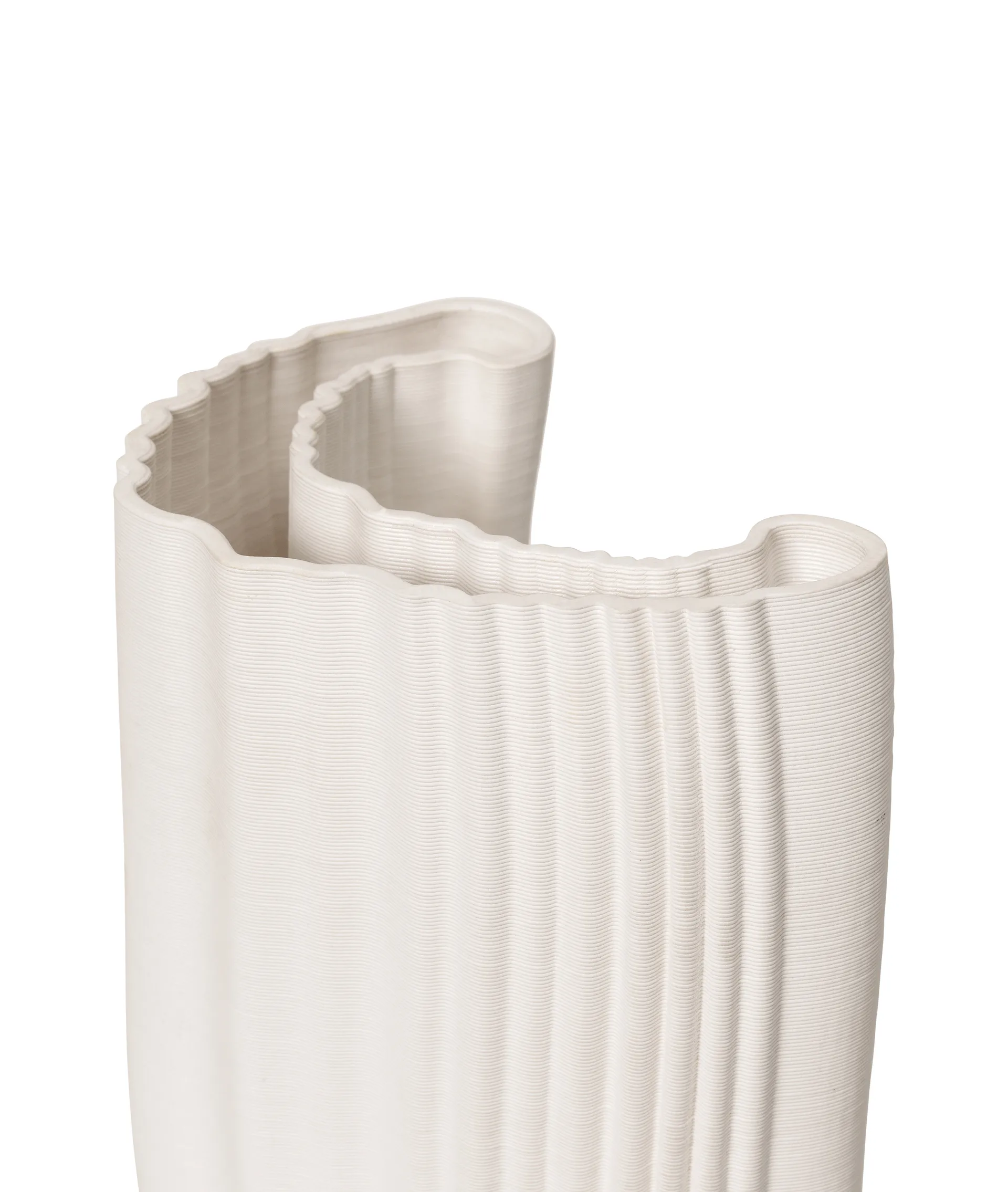 Vase Moire 19x30 cm, Blanc cassé Ferm Living