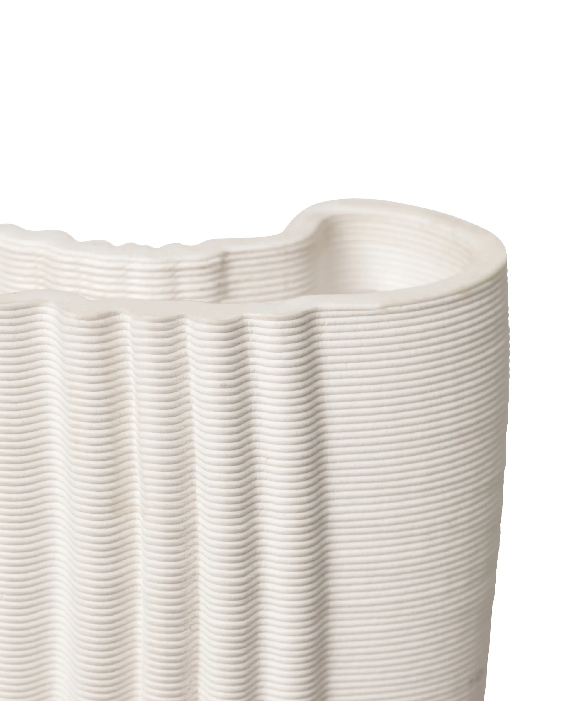 Vase Moire 19x30 cm, Blanc cassé Ferm Living