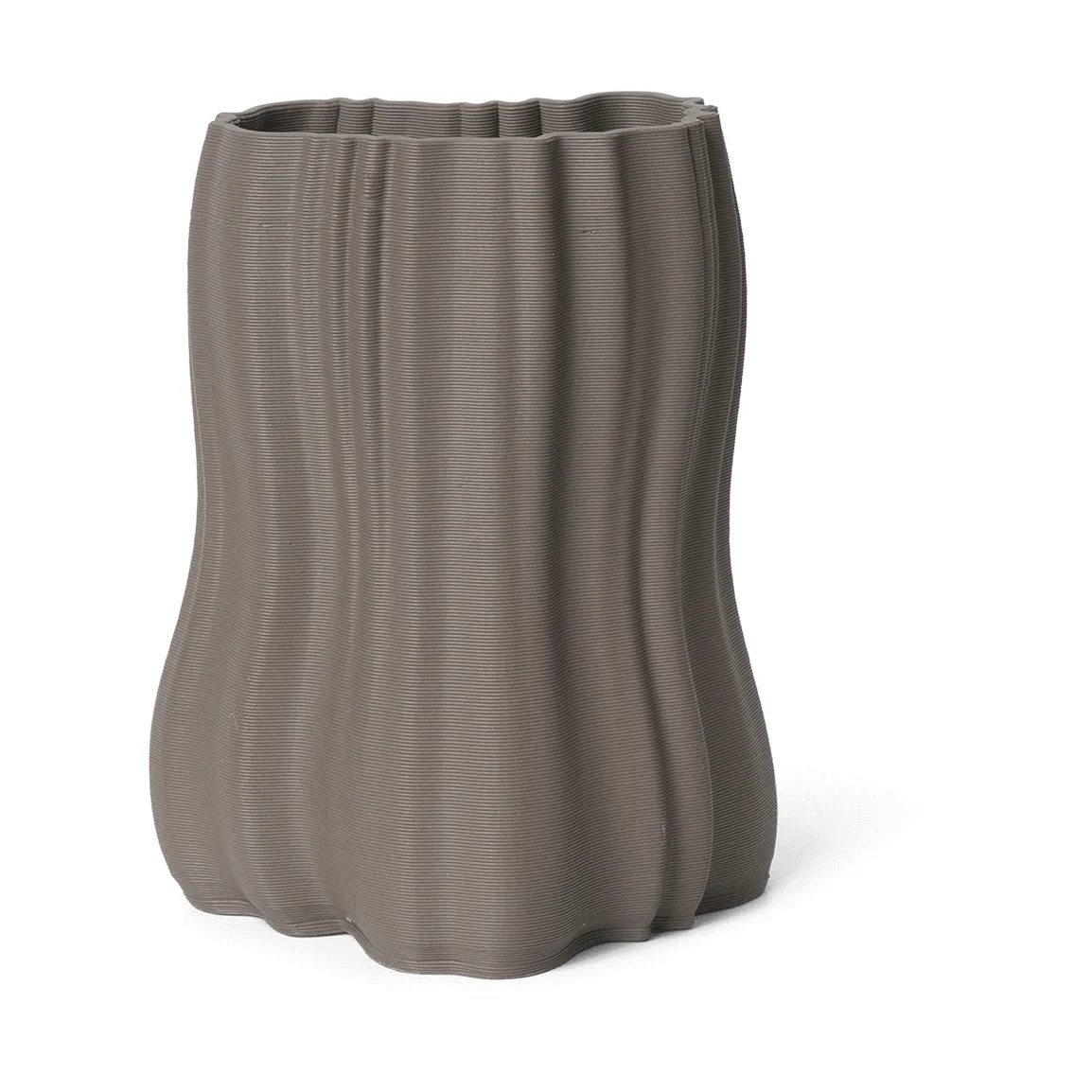 Vase Moire 20 cm, Anthracite Ferm Living