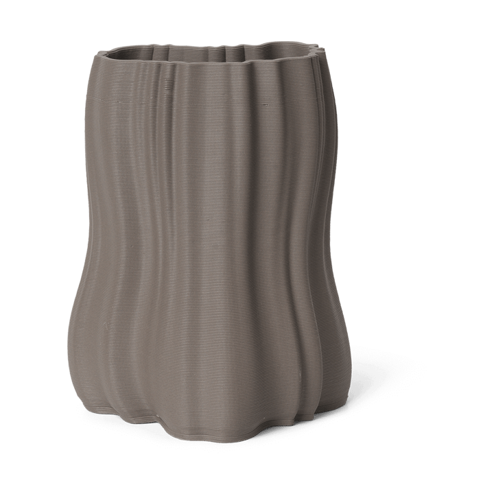 Vase Moire 20 cm, Anthracite Ferm Living