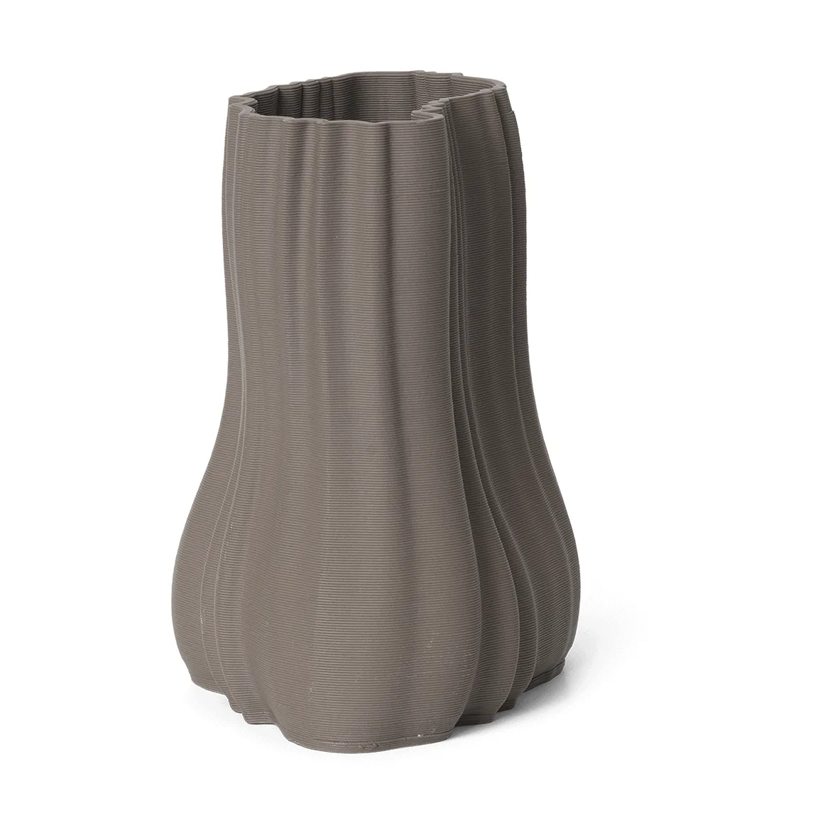 Vase Moire 20 cm, Anthracite Ferm Living