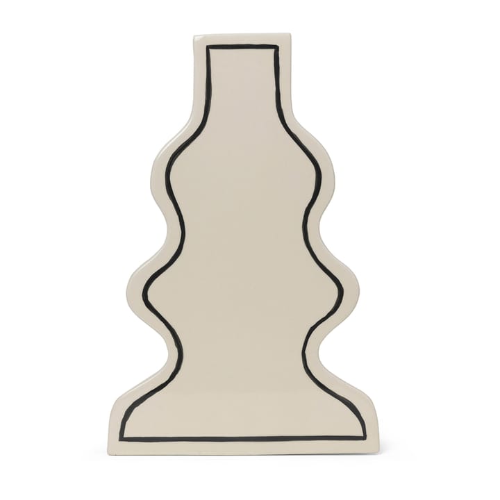 Vase Paste curvy 36 cm, Off-white Ferm Living