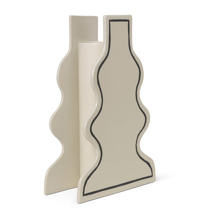 Vase Paste curvy 36 cm, Off-white Ferm Living