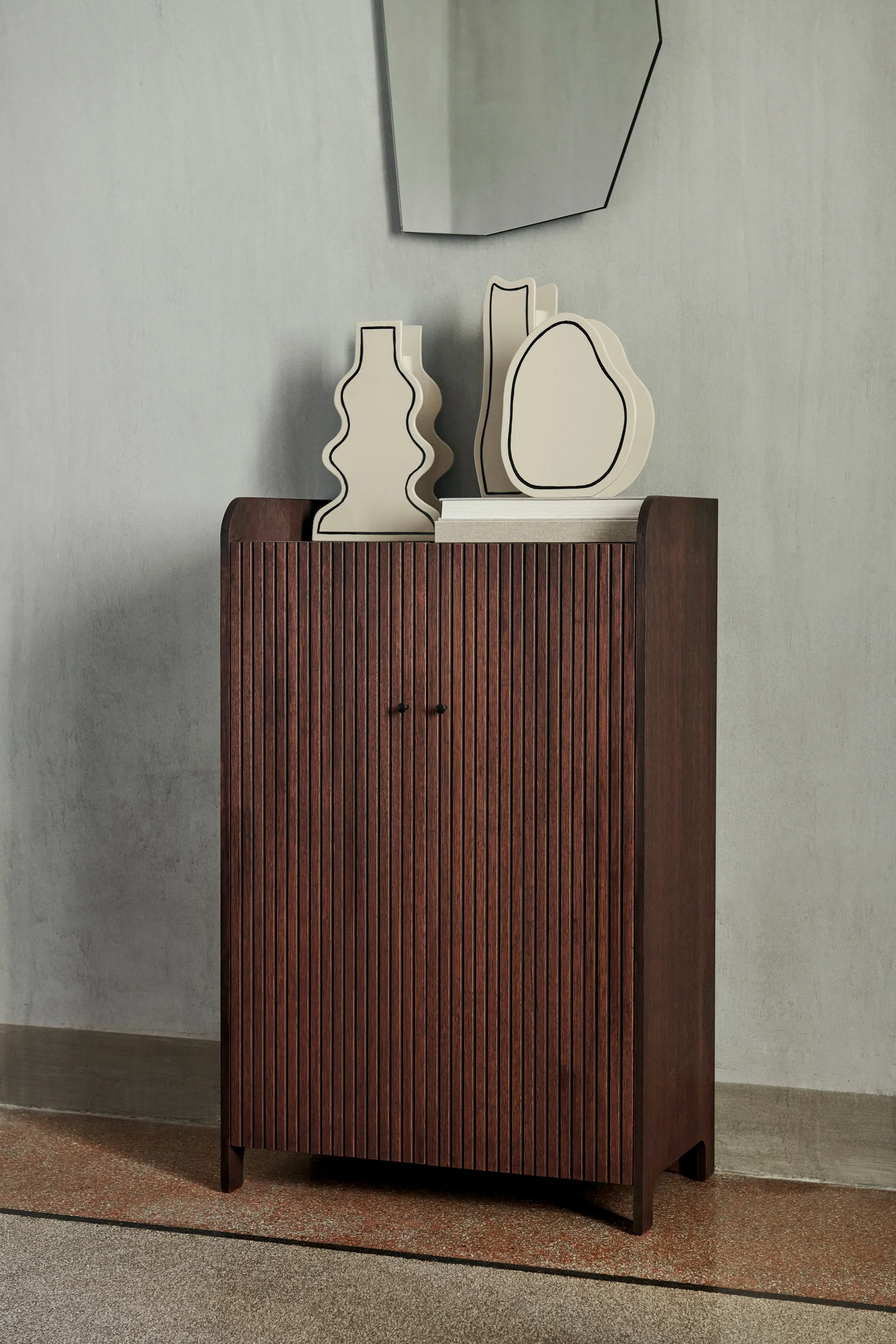 Vase Paste curvy 36 cm, Off-white Ferm Living