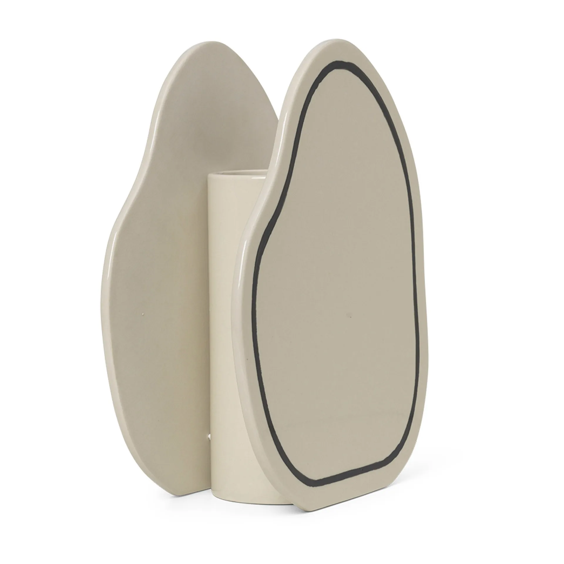 Vase Paste rounded 28 cm, Off-white Ferm Living