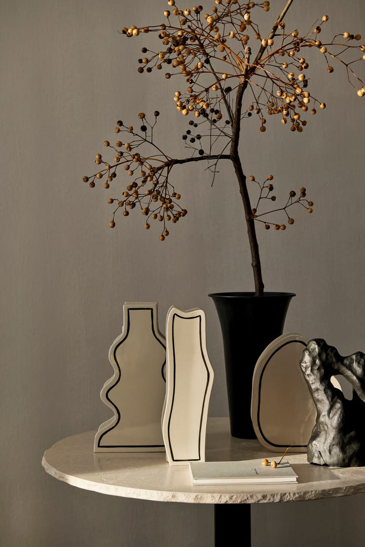 Vase Paste rounded 28 cm - Off-white - ferm LIVING