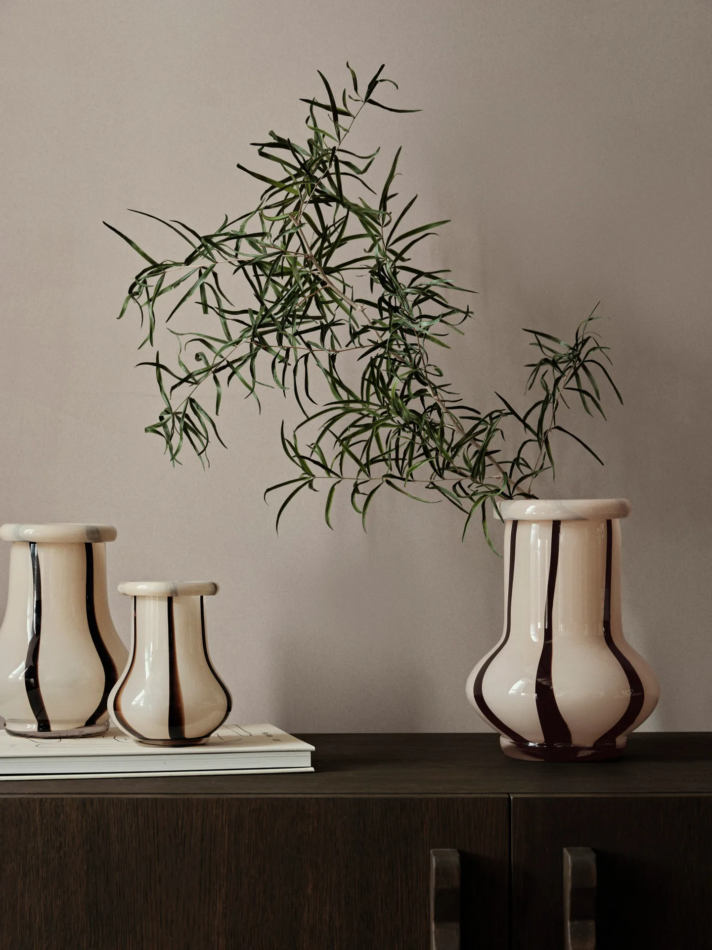 Vase Riban 24 cm, Cream Ferm Living