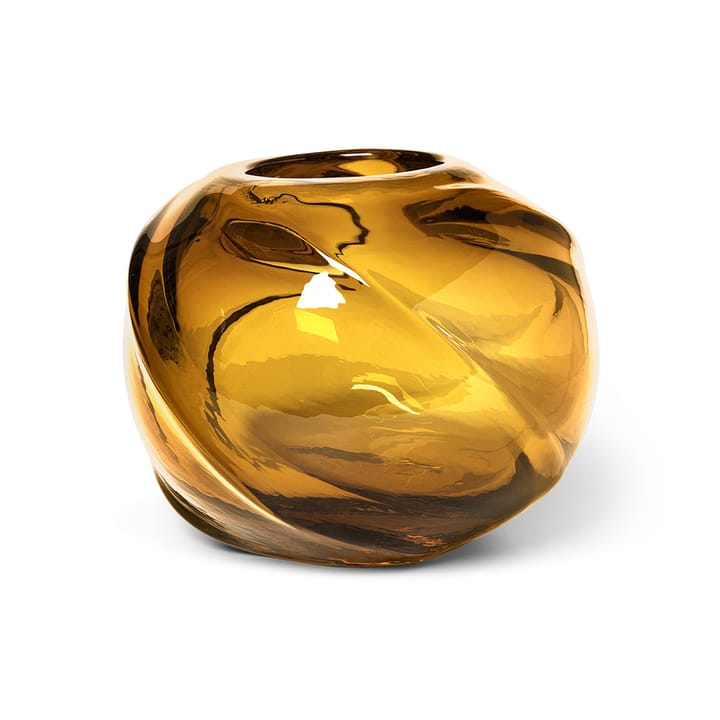 Vase rond Water Swirl Ø21 cm - Amber - ferm LIVING