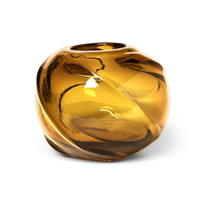 Vase rond Water Swirl Ø21 cm - Amber - Ferm LIVING