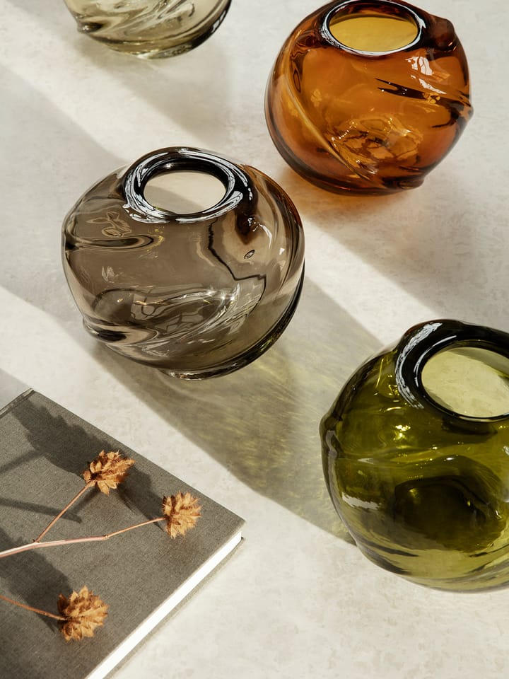 Vase rond Water Swirl Ø21 cm, Amber Ferm Living
