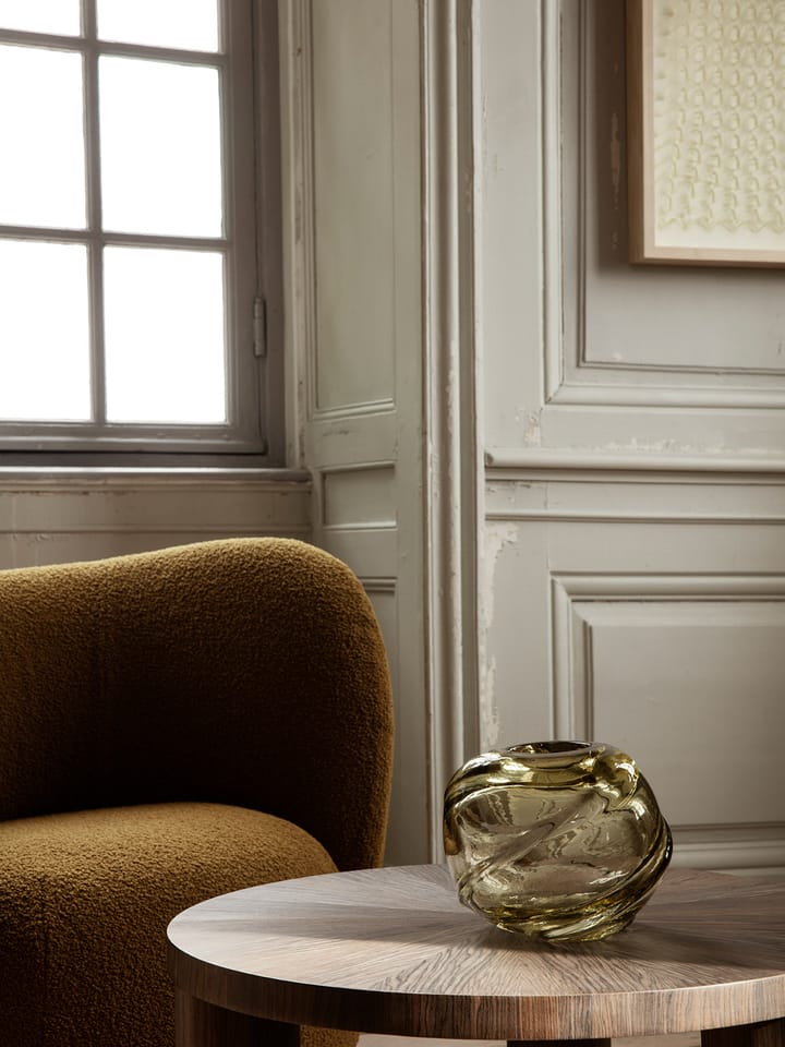 Vase rond Water Swirl Ø21 cm, Recycled glass Ferm Living