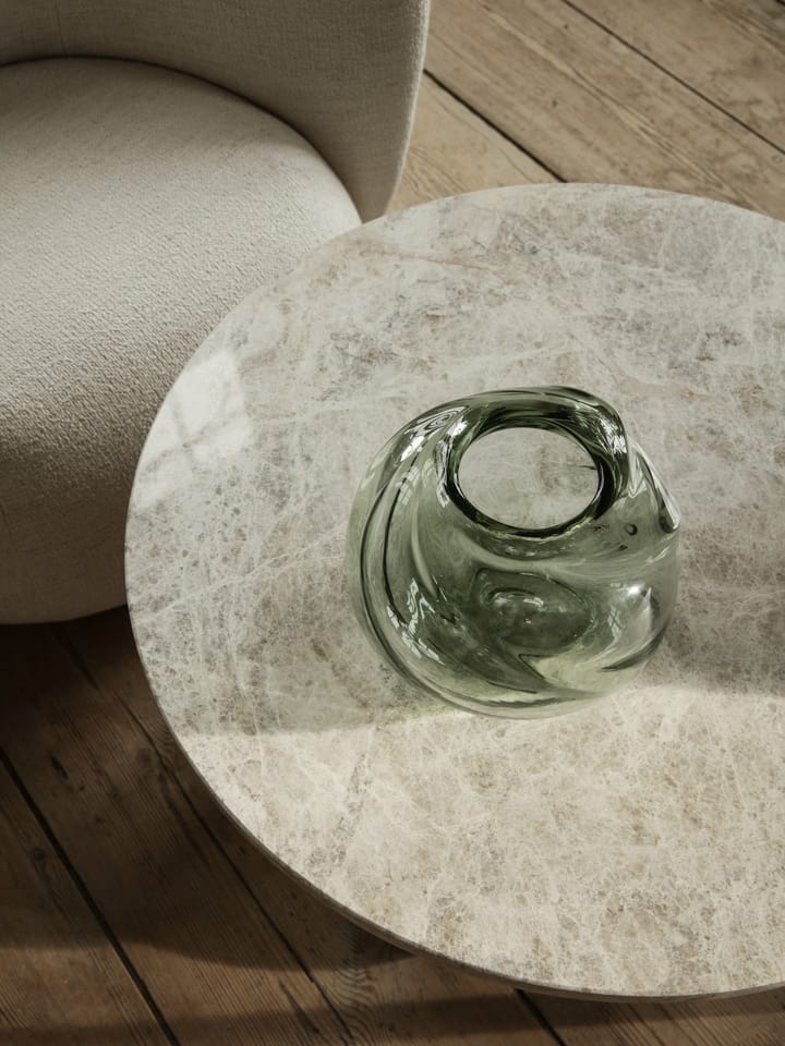 Vase rond Water Swirl Ø21 cm, Recycled glass Ferm Living