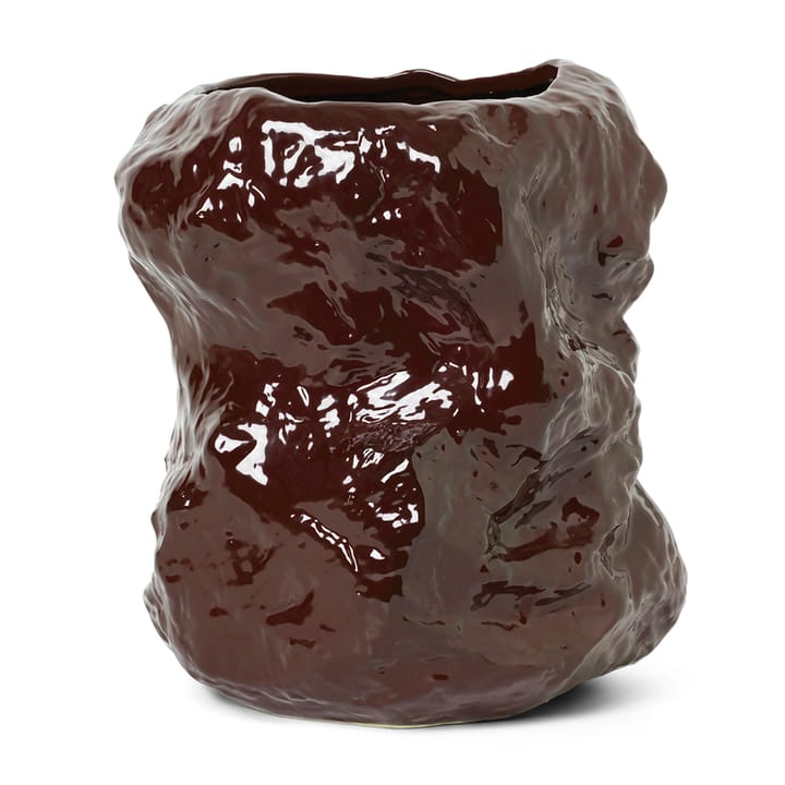 Vase Tuck 34cm - Rouge marron - Ferm Living