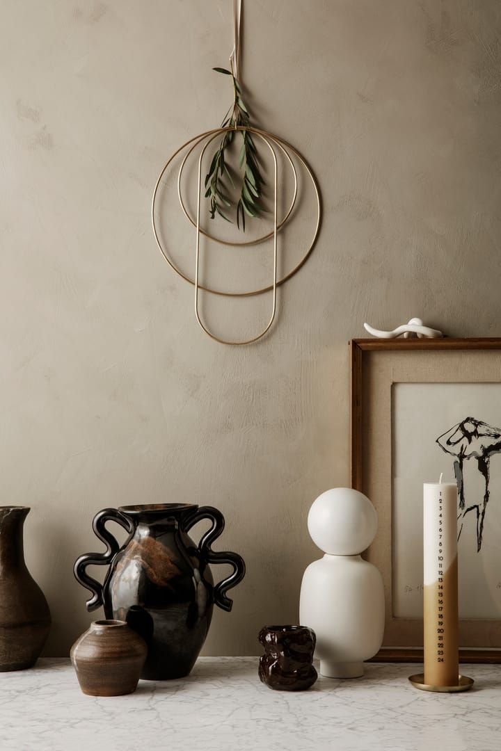 Vase Verso 27 cm, Black-brown Ferm Living