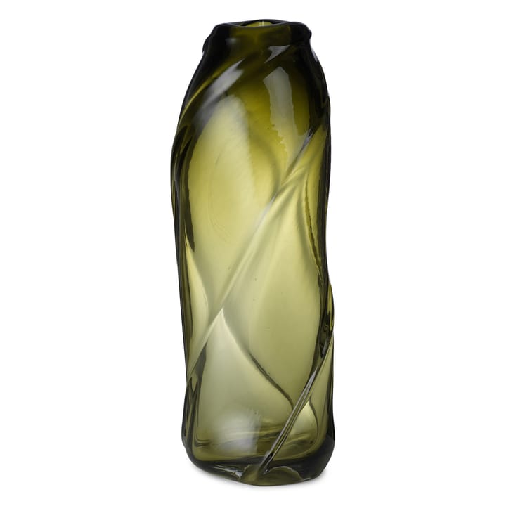 Vase Water Swirl, Moss green Ferm Living