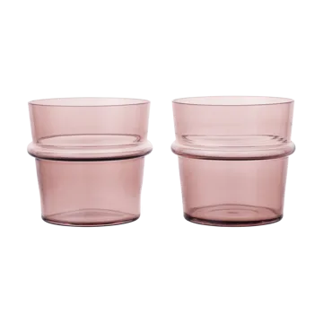 Verre à boire bas Boya 30 cl lot de 2 - Mauve - Ferm Living
