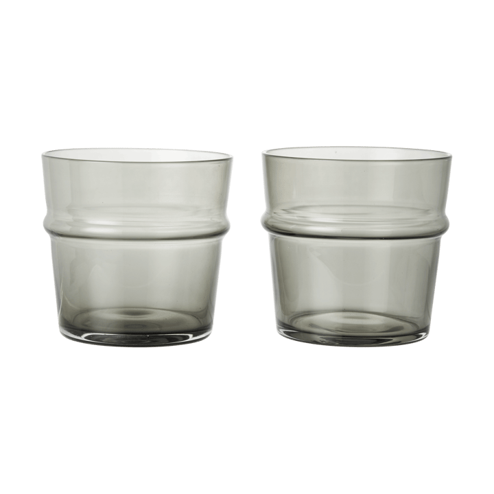 Verre à boire bas Boya 30 cl lot de 2 - Smoked Grey - Ferm Living