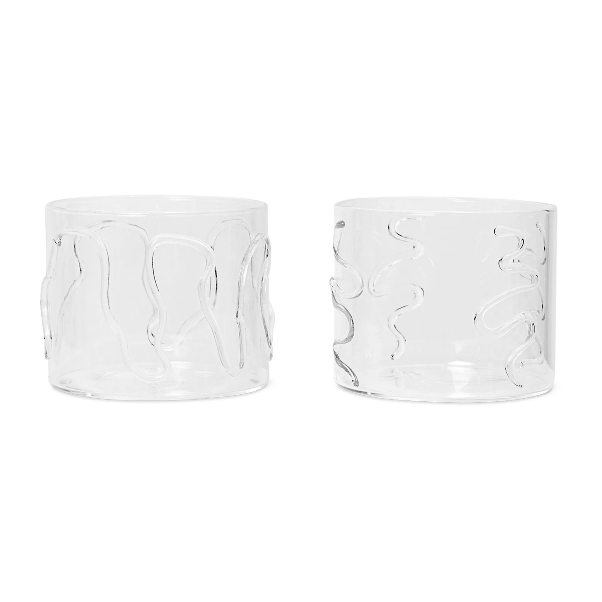 Verre à boire Doodle low, lot de 2, 20 cl Ferm Living