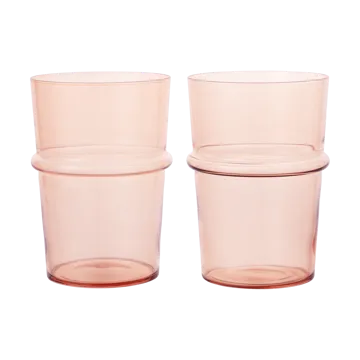 Verre à boire haut Boya 45 cl lot de 2 - Blush - Ferm Living
