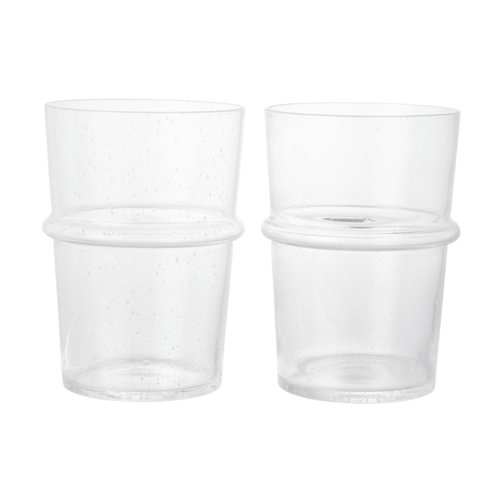 Verre à boire haut Boya 45 cl lot de 2 - Clear - Ferm Living