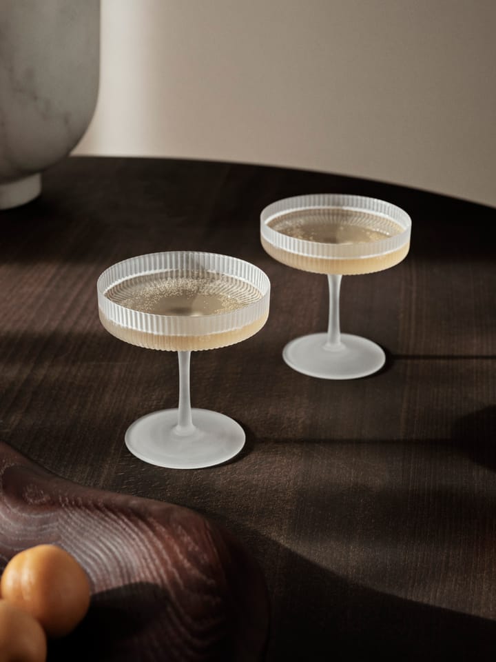 Verre à champagne Ripple lot de 2, Frosted Ferm Living