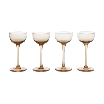 Verre à liqueur Host Lot de 4 - Rouge à joues - Ferm Living