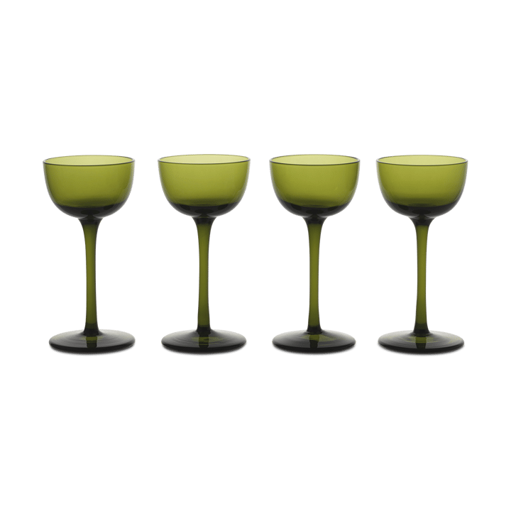 Verre à liqueur Host Lot de 4 - Vert mousse - ferm LIVING