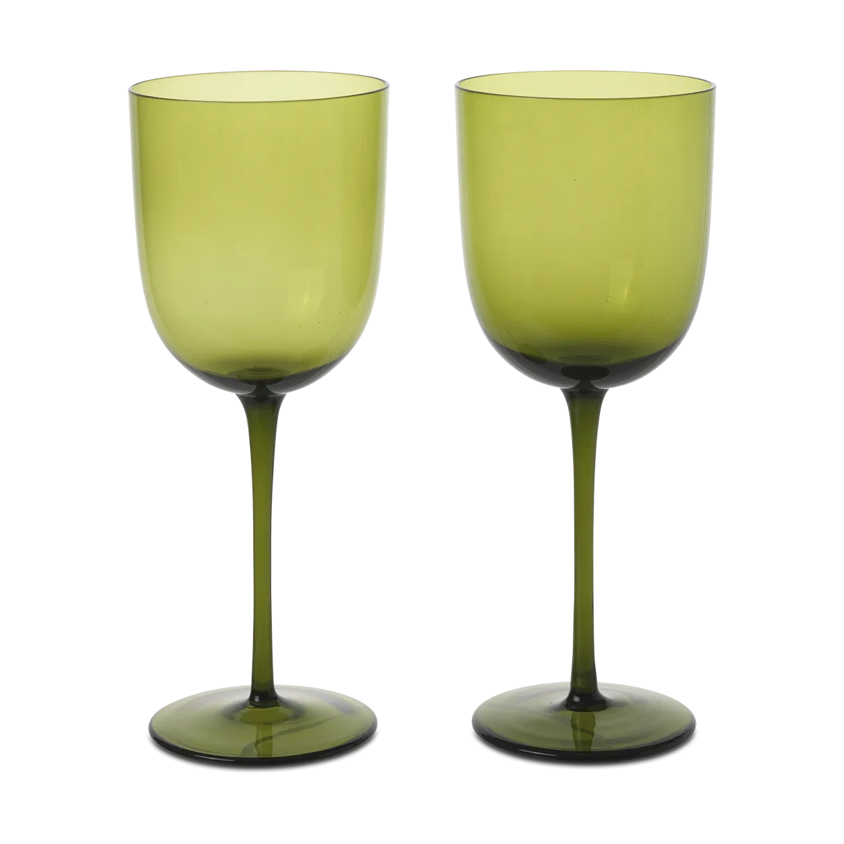 Verre à vin blanc Host 30 cl Lot de 2, Vert mousse Ferm Living
