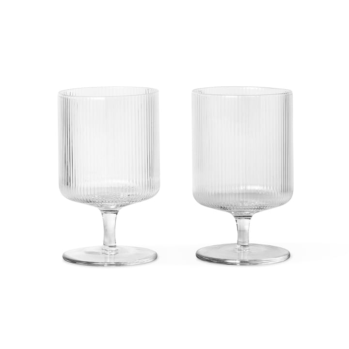 Verre à vin Ripple Lot de 2 - Transparent - Ferm LIVING