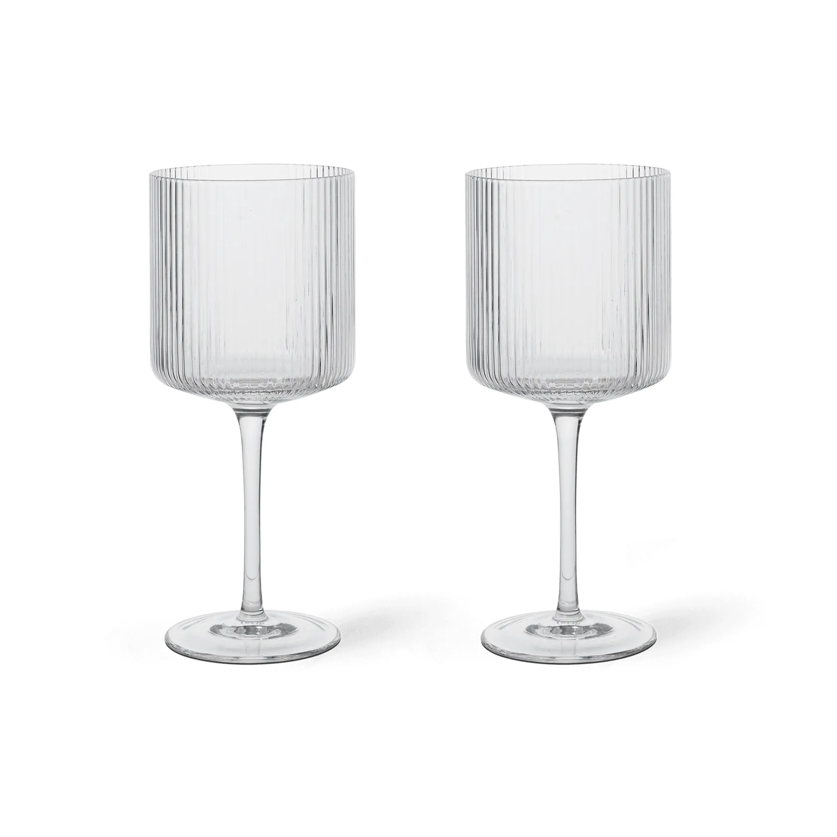 Verre à vin rouge Ripple 32,5 cl Lot de 2, Clear Ferm Living