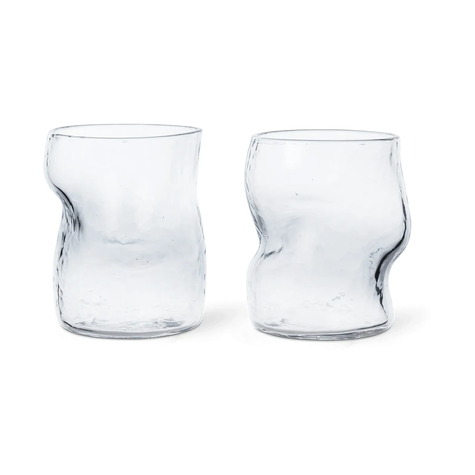 Verre Dimple 27 cl Lot de 2, Clear Ferm Living