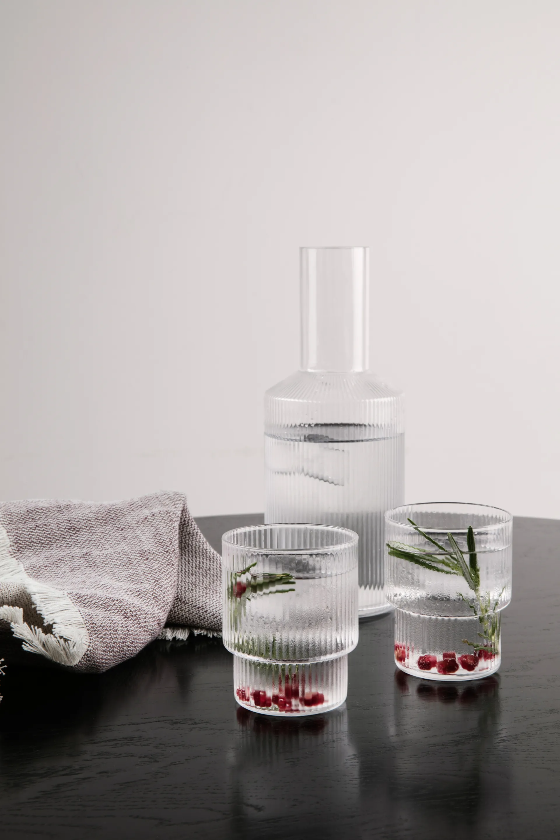 Verres Ripple lot de 4, transparent Ferm Living